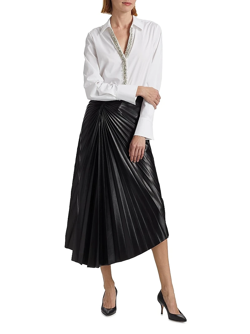 Gabbay Embellished Cotton Blouse