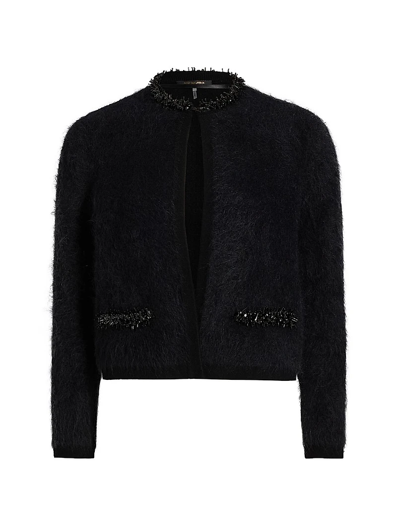 Madeline Embellished Alpaca-Blend Cardigan