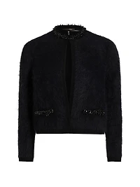 Madeline Embellished Alpaca-Blend Cardigan