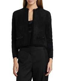 Madeline Embellished Alpaca-Blend Cardigan