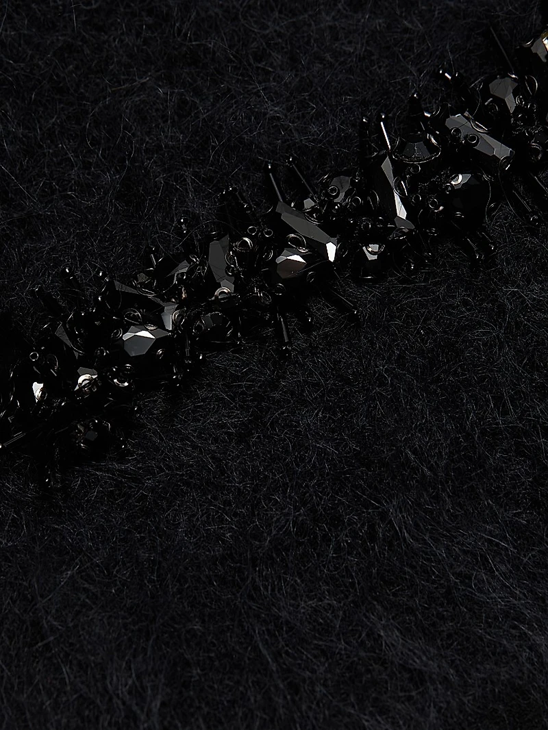 Madeline Embellished Alpaca-Blend Cardigan