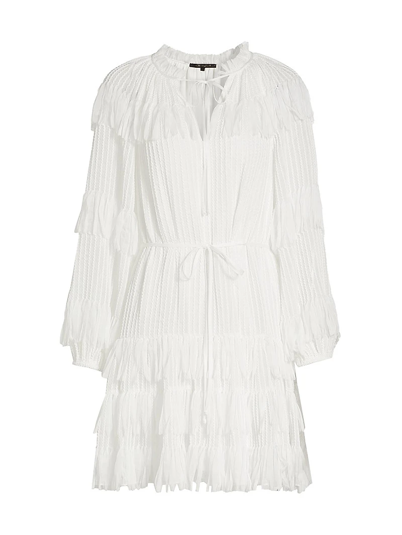 Nora Fringe Chiffon Dress