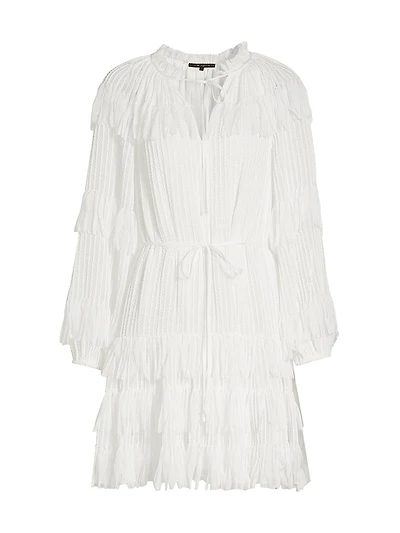 Nora Fringe Chiffon Dress