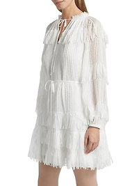 Nora Fringe Chiffon Dress