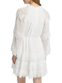 Nora Fringe Chiffon Dress