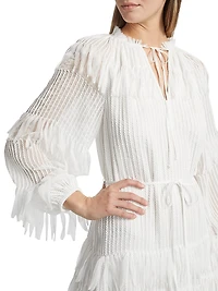 Nora Fringe Chiffon Dress