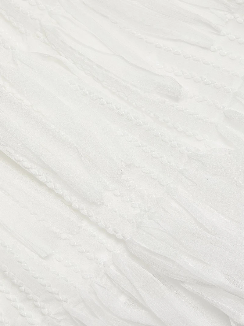Nora Fringe Chiffon Dress
