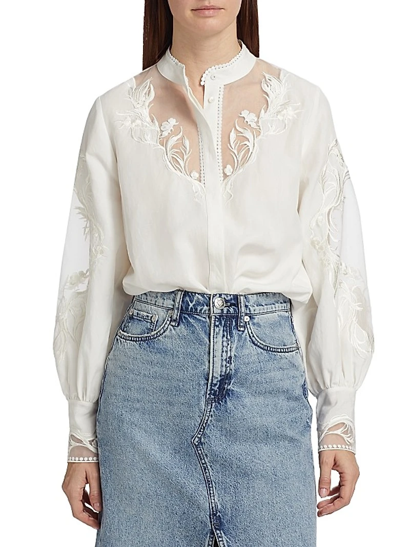 Angela Embroidered Blouse