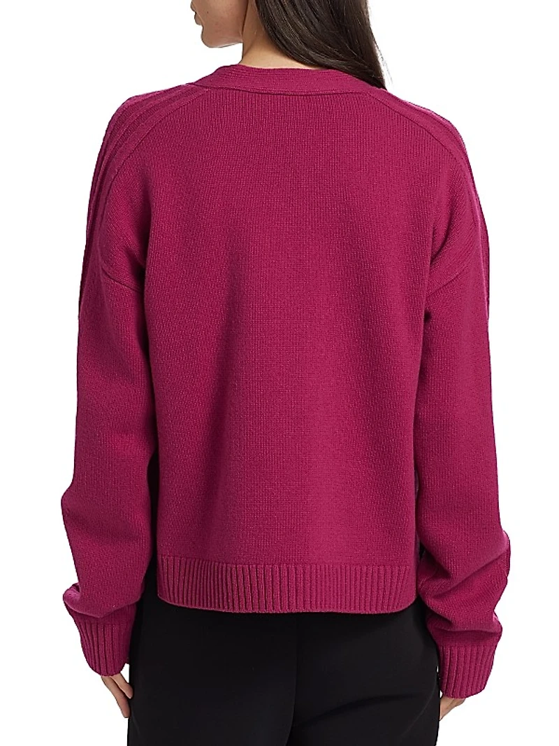 Merino Wool V-Neck Cardigan