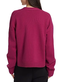 Merino Wool V-Neck Cardigan