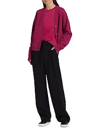 Merino Wool V-Neck Cardigan