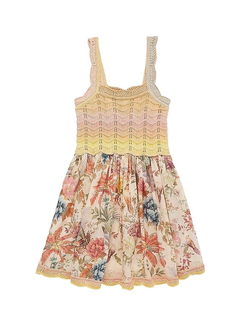 Baby Girl's, Little Girl's & Tallow Floral Knit Dress
