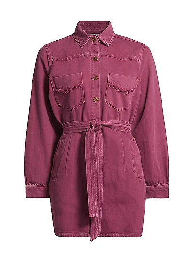 Gaia Tie-Waist Minidress