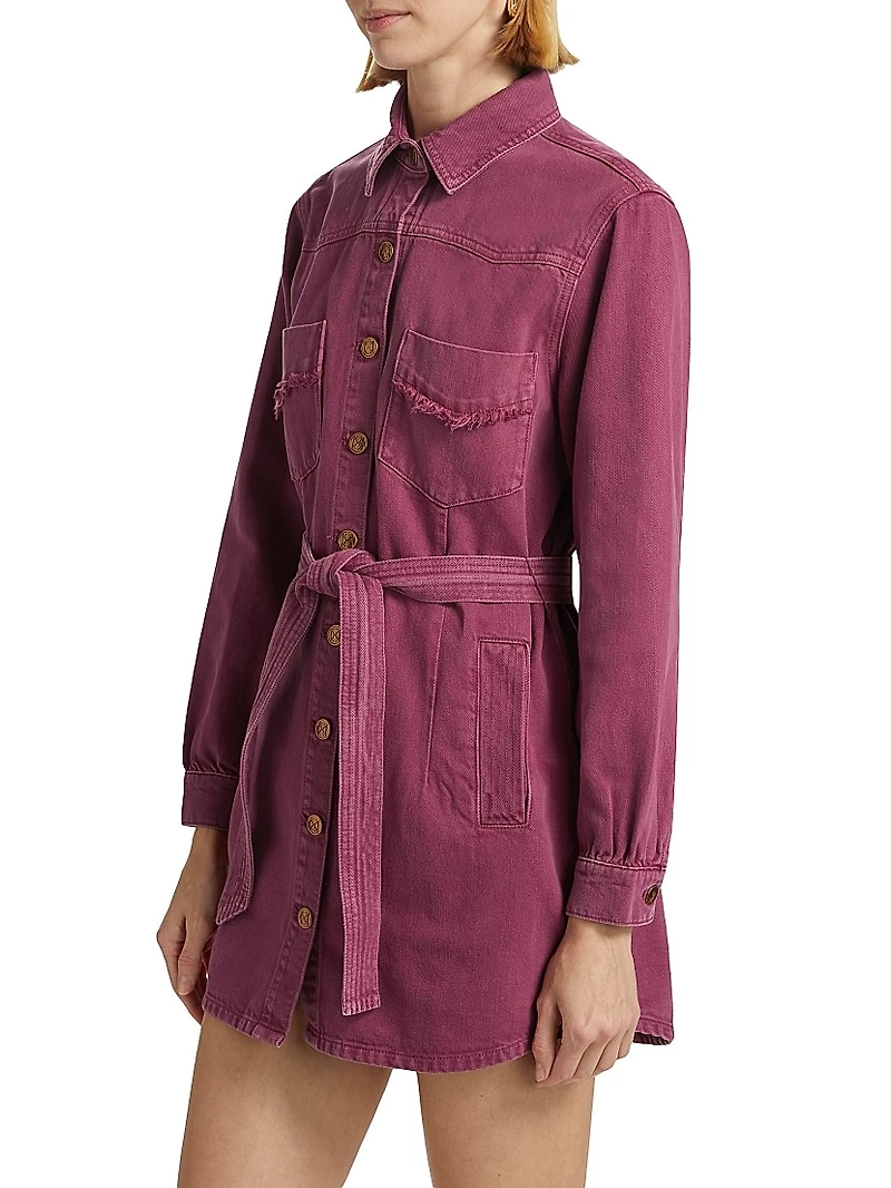 Gaia Tie-Waist Minidress