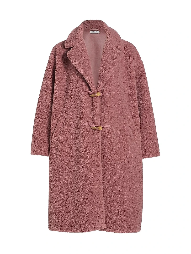Clara Faux Shearling Cocoon Coat