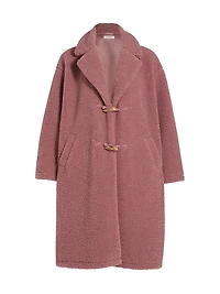 Clara Faux Shearling Cocoon Coat