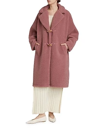 Clara Faux Shearling Cocoon Coat