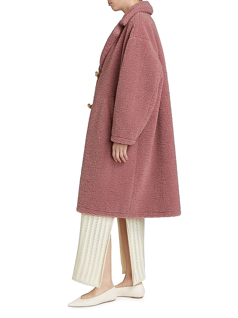 Clara Faux Shearling Cocoon Coat