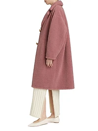 Clara Faux Shearling Cocoon Coat