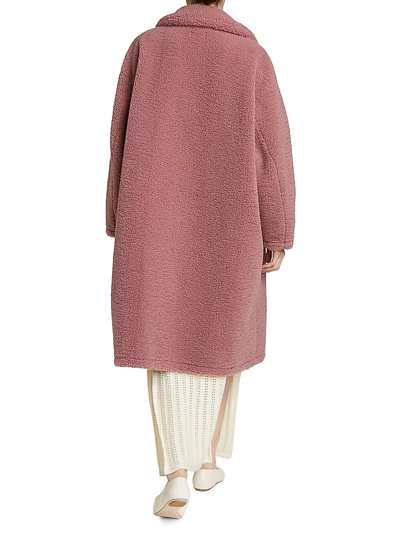 Clara Faux Shearling Cocoon Coat