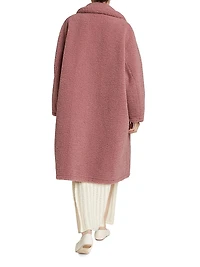 Clara Faux Shearling Cocoon Coat