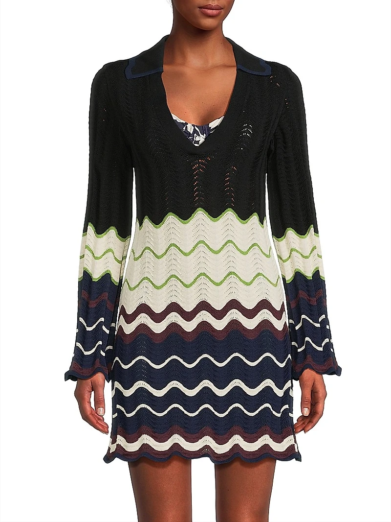 Miles Cotton-Blend Minidress