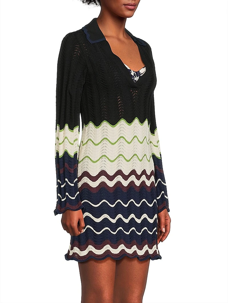 Miles Cotton-Blend Minidress