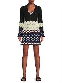 Miles Cotton-Blend Minidress