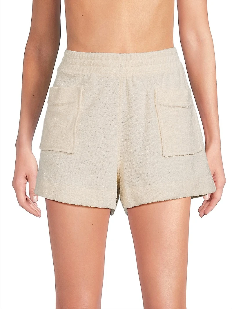 Mare Cotton-Blend Bouclé Shorts