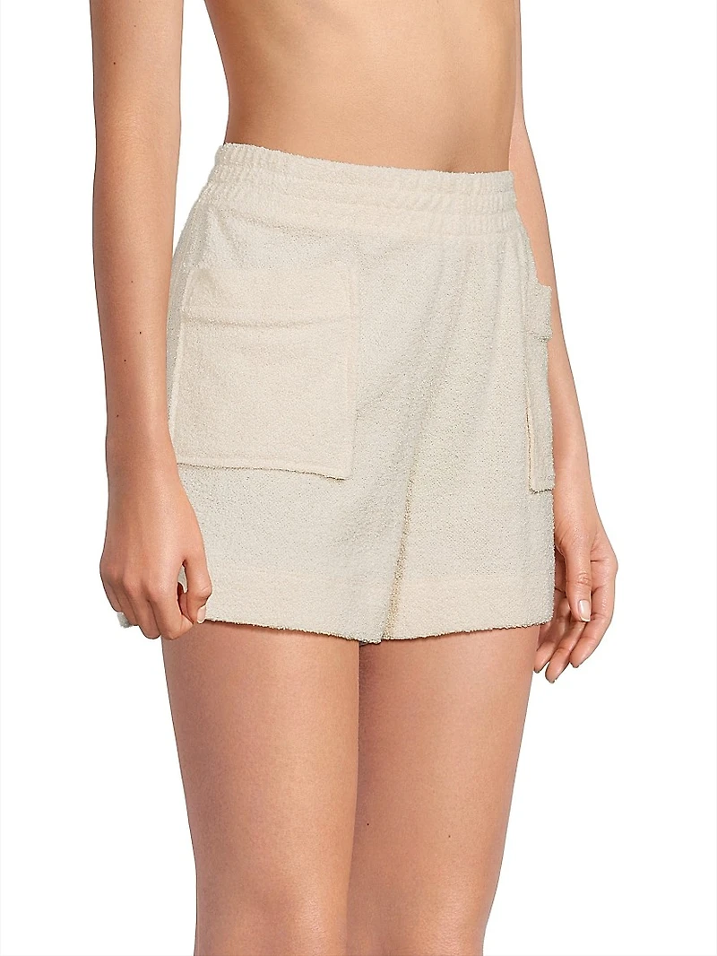 Mare Cotton-Blend Bouclé Shorts