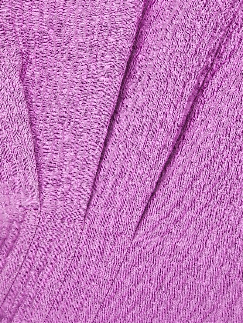 Crinkle Pleated Cotton Top