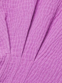 Crinkle Pleated Cotton Top