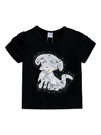 Little Girl's & Puppy T-Shirt