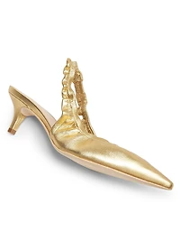 Metallic Leather 52MM Slingback Heels