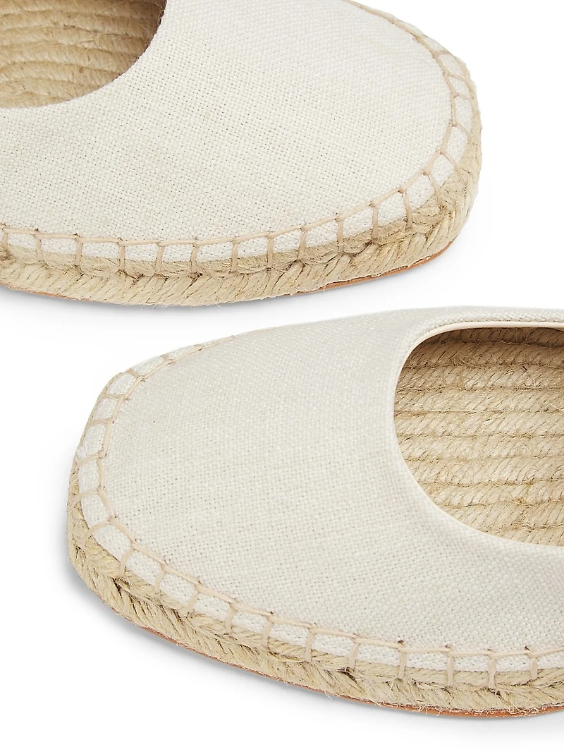 Espadrille Mary Jane Denim Ballet Flats