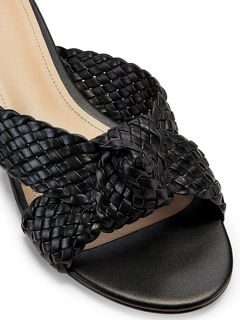 Braided Knot Leather Sandals