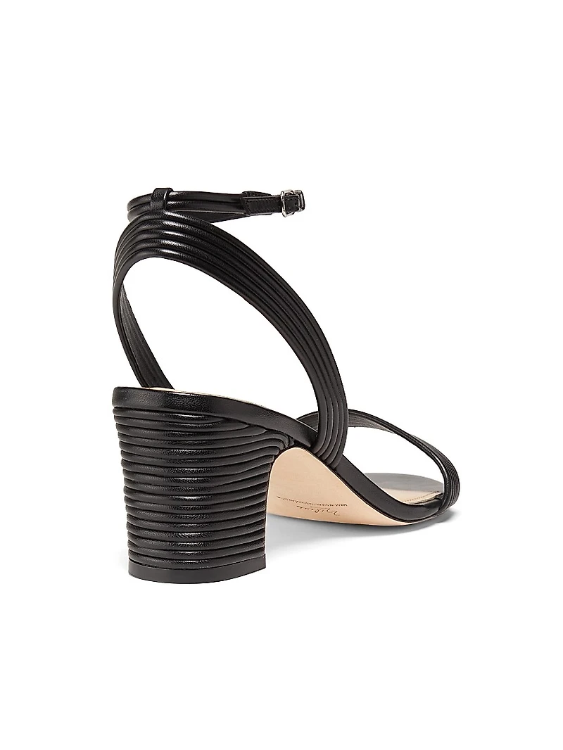 Ankle Strap 60MM Corded Leather Sandals