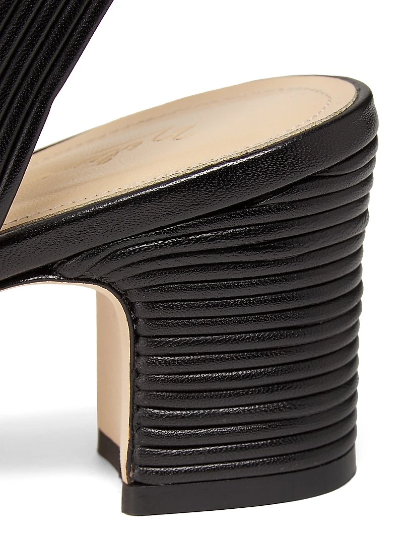 Ankle Strap 60MM Corded Leather Sandals