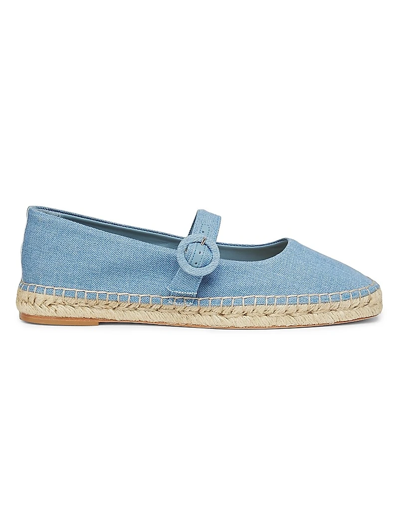 Mary Jane Denim Espadrilles