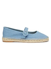 Mary Jane Denim Espadrilles