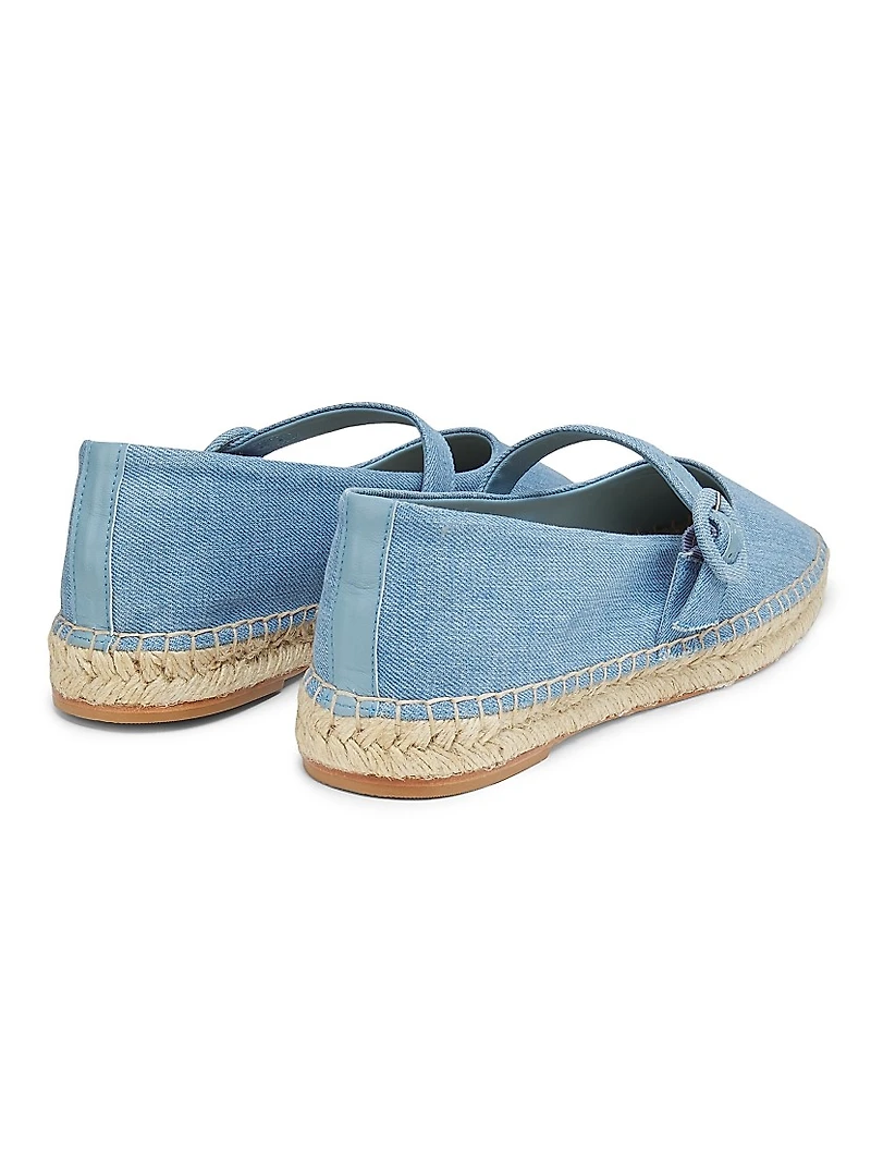Mary Jane Denim Espadrilles