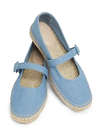 Mary Jane Denim Espadrilles