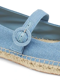 Mary Jane Denim Espadrilles