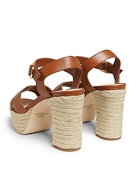 Leather Platform Sandals