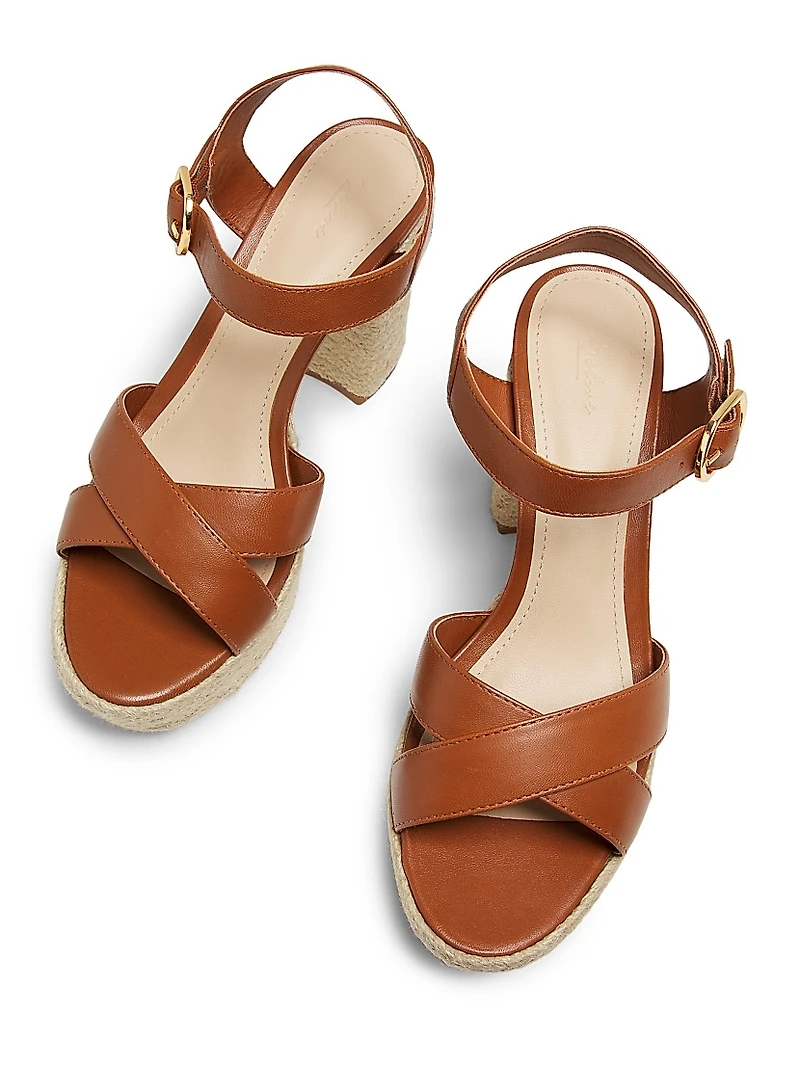 Leather Platform Sandals