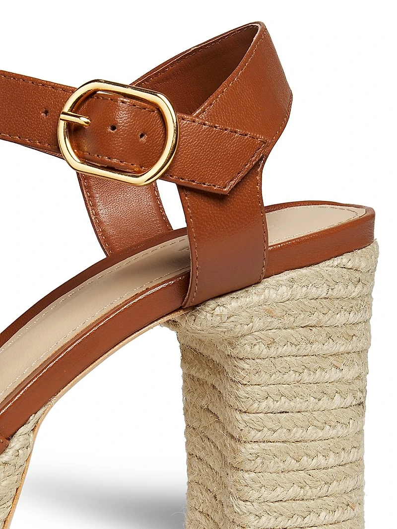 Leather Platform Sandals