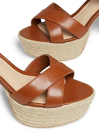 Leather Platform Sandals