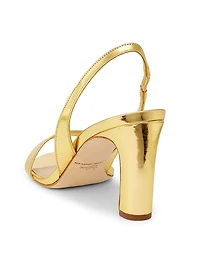 Slingback 85MM Leather Sandals