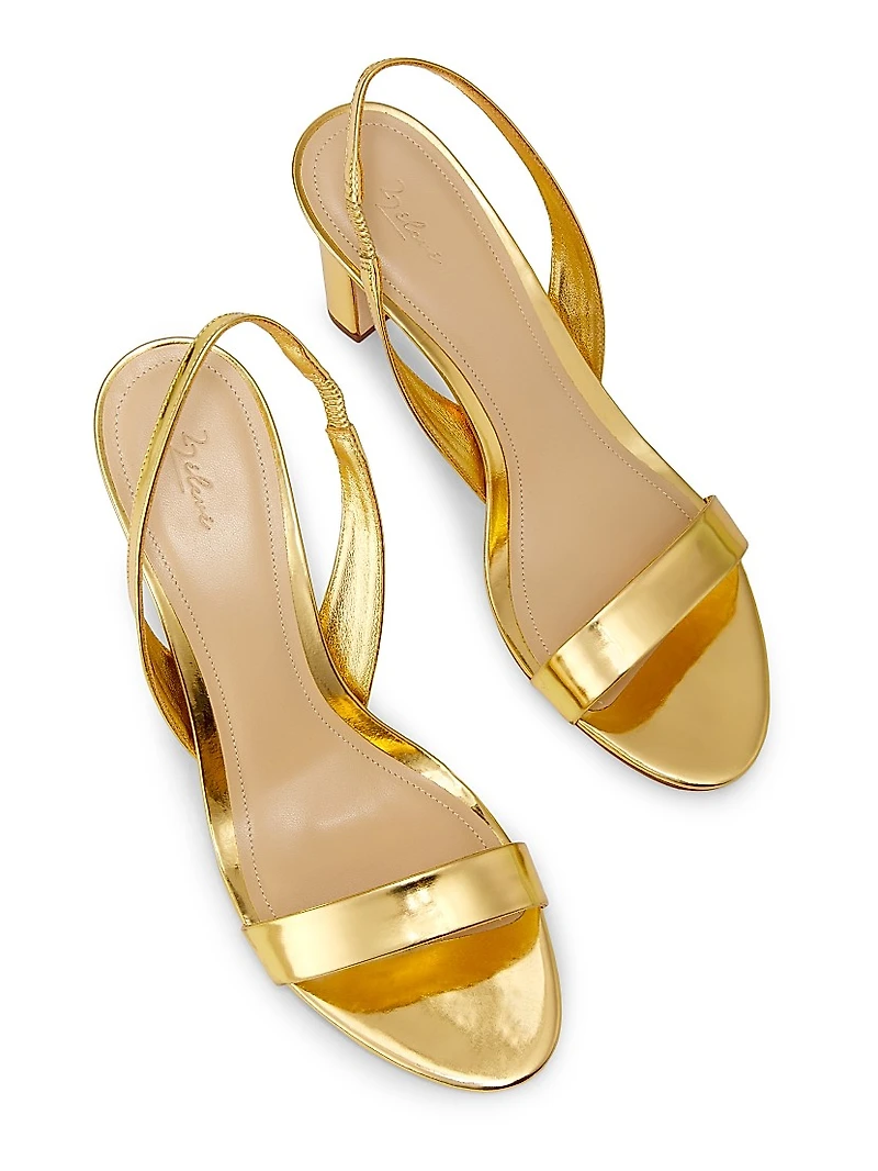 Slingback 85MM Leather Sandals