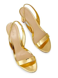 Slingback 85MM Leather Sandals